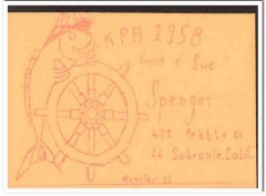 KPA-2958 Frank Spenger El Sobrante CA 1960s Vintage Postcard CB QSL