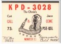KPD-3028 Curt Ohmie Sacramento CA 1960s Vintage Postcard CB QSL 1 KPD-3028 Curt Ohmie Sacramento CA 1960s Vintage Postcard CB QSL 1