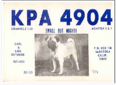 KPA-4904 Carl Ertmoed Saratoga CA 1960s Vintage Postcard CB QSL KPA-4904 Carl Ertmoed Saratoga CA 1960s Vintage Postcard CB QSL