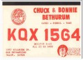 KQX-1564 Bethurum San Bernardino CA 1960s Vintage Postcard CB QSL 1 KQX-1564 Bethurum San Bernardino CA 1960s Vintage Postcard CB QSL 1