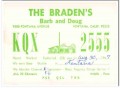 KQX-2555 Doug Braden Fontana CA 1960s Vintage Postcard CB QSL Card 3 KQX-2555 Doug Braden Fontana CA 1960s Vintage Postcard CB QSL Card 3