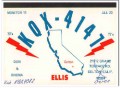 KQX-4147 Don Ellis San Bernadino CA 1960s Vintage Postcard CB QSL 2 KQX-4147 Don Ellis San Bernadino CA 1960s Vintage Postcard CB QSL 2