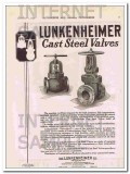 Lunkenheimer Company 1921 Vintage Ad Oil Pipeline Cast Steel Valves