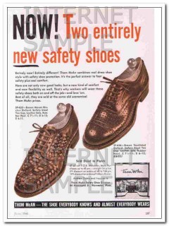 thom mcan 1948 now two entirely new safety shoes vintage ad thom mcan 1948 now two entirely new safety shoes vintage ad