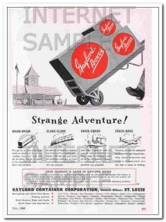 gaylord container corporation 1948 your product is safer vintage ad gaylord container corporation 1948 your product is safer vintage ad