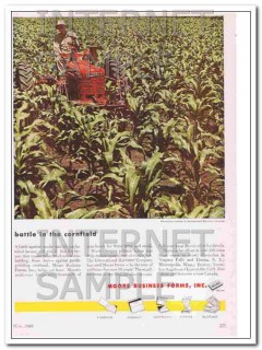 moore business forms inc 1948 battle in the cornfield vintage ad moore business forms inc 1948 battle in the cornfield vintage ad