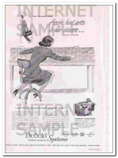 diebold incorporated 1948 ants in her stance cardineer vintage ad