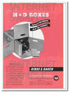 hinde and dauch 1948 boxes engineered for strength vintage ad hinde and dauch 1948 boxes engineered for strength vintage ad