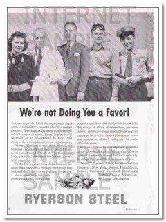 joseph t. ryerson son inc 1948 not doing you a favor vintage ad joseph t. ryerson son inc 1948 not doing you a favor vintage ad