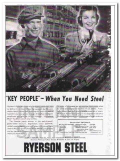 joseph t. ryerson son inc 1948 key people steel vintage ad joseph t. ryerson son inc 1948 key people steel vintage ad