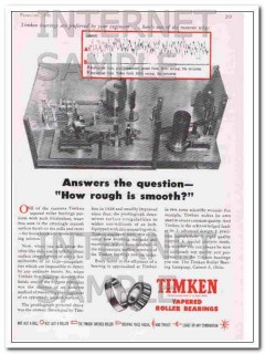 timken roller bearing company 1948 how rough is smooth vintage ad