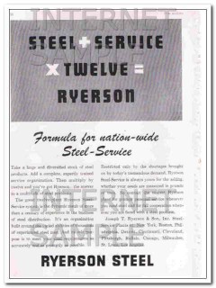 joseph t. ryerson son inc 1948 steel service vintage ad joseph t. ryerson son inc 1948 steel service vintage ad