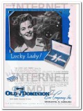 old dominion box company 1948 fieldcrest lucky lady vintage ad old dominion box company 1948 fieldcrest lucky lady vintage ad