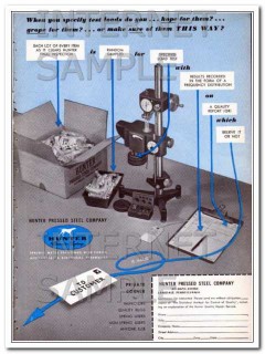 hunter pressed steel company 1948 specify test loads vintage ad hunter pressed steel company 1948 specify test loads vintage ad