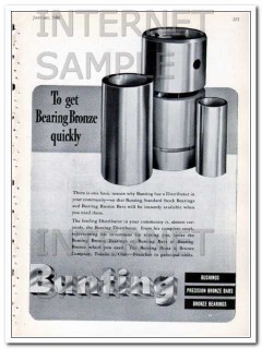 bunting brass bronze company 1948 to get bronze quickly vintage ad