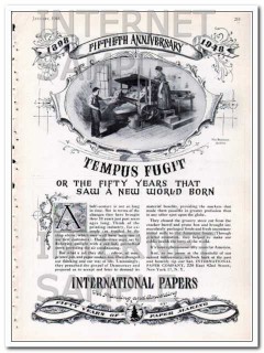 international paper company 1948 tempus fugit vintage ad international paper company 1948 tempus fugit vintage ad
