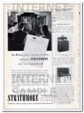 strathmore paper company 1948 du mont television letterhead vintage ad