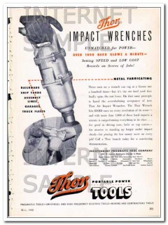 independent pneumatic tool co 1948 thor impact wrenches vintage ad independent pneumatic tool co 1948 thor impact wrenches vintage ad