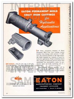 eaton mfg company 1948 gray iron castings vintage ad eaton mfg company 1948 gray iron castings vintage ad