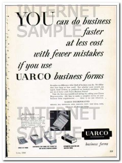 uarco incorporated 1948 faster business with fewer mistakes vintage ad uarco incorporated 1948 faster business with fewer mistakes vintage ad