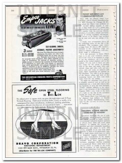 tri-lok company 1948 davco corp safe open steel flooring vintage ad