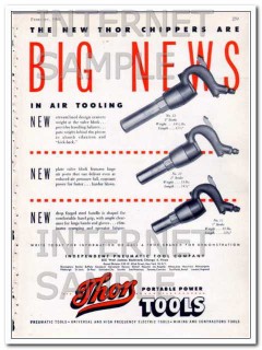 independent pneumatic tool co 1948 thor chipper air tooling vintage ad independent pneumatic tool co 1948 thor chipper air tooling vintage ad