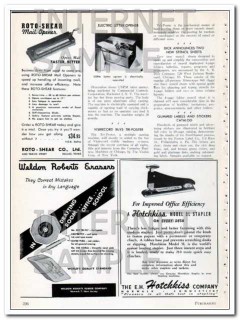roto-shear company ltd 1948 faster better mail opener vintage ad