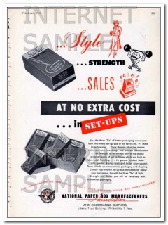 national paper box manufacturers assoc 1948 style strength vintage ad national paper box manufacturers assoc 1948 style strength vintage ad