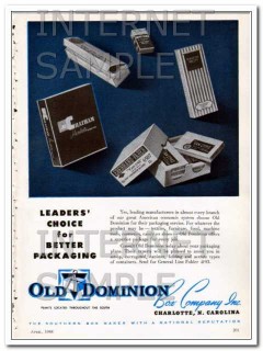 old dominion box company 1948 leaders choice better package vintage ad old dominion box company 1948 leaders choice better package vintage ad