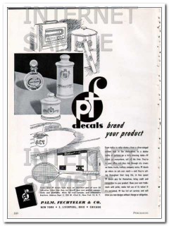 palm fechteler company 1948 decals brand your product vintage ad
