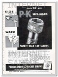 parker-kalon corp 1948 p-k size-mark socket head cap screws vintage ad