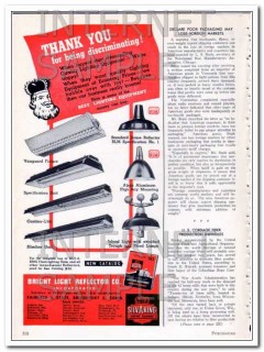 bright light reflector co 1948 thank you discriminating vintage ad