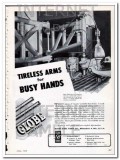 globe steel tubes company 1948 tireless arms for busy hands vintage ad