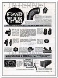 Midwest Piping Supply Company 1934 Vintage Ad Oil Gas Welding Fittings