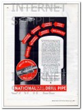 National Tube Company 1934 Vintage Ad Oil Field Drill Pipe Seamless National Tube Company 1934 Vintage Ad Oil Field Drill Pipe Seamless
