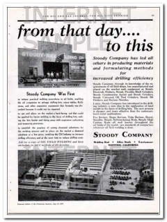 Stoody Company 1934 Vintage Ad Oil Field Producing Materials Methods