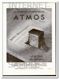 ATMOS La Pendule Perpetiulle art deco perpetual clock vintage ad