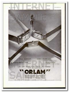 orlam 1932 paul garnier kirby beard recommended watch vintage ad orlam 1932 paul garnier kirby beard recommended watch vintage ad
