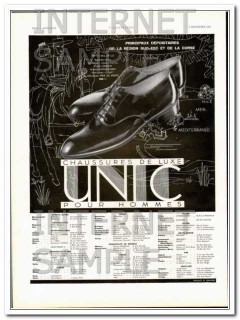 unic 1931 chaussures de luxe pour hommes french mens shoes vintage ad unic 1931 chaussures de luxe pour hommes french mens shoes vintage ad
