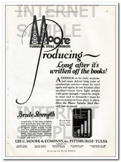 Lee C Moore Company 1927 Vintage Ad Oil Field Producing Long Off Books Lee C Moore Company 1927 Vintage Ad Oil Field Producing Long Off Books