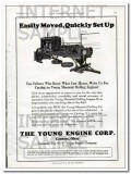 Young Engine Corp 1927 Vintage Ad Oil Drilling Easy Moved Quick Set-Up Young Engine Corp 1927 Vintage Ad Oil Drilling Easy Moved Quick Set-Up