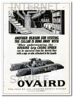 Bovaird Company 1927 Vintage Ad Another Reason Cellar Casing Spider
