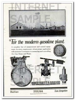 Westcott Greis Inc 1927 Vintage Ad Modern Gasoline Plant Measurement Westcott Greis Inc 1927 Vintage Ad Modern Gasoline Plant Measurement