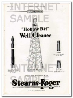 Stearns-Roger Mfg Company 1927 Vintage Ad Oil Hollow Bit Well Cleaner