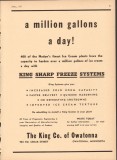 King Company Owatonna 1951 Vintage Ad Freeze System Million Gallon Day