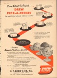 E F Drew Company 1951 Vintage Ad Ice Cream Stabilizer Flex-A-Freeze