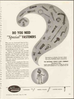 national screw mfg company 1953 need special fasteners vintage ad national screw mfg company 1953 need special fasteners vintage ad