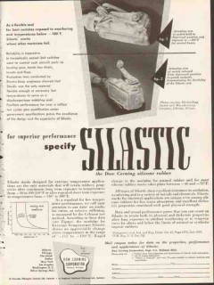 dow corning corp 1953 specify silastic silicone rubber vintage ad dow corning corp 1953 specify silastic silicone rubber vintage ad