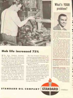 Standard Oil Company 1953 Vintage Ad Fred Moulton Gear Products Co