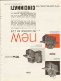 cincinnati milling machine company 1953 new model 2-24 tool vintage ad